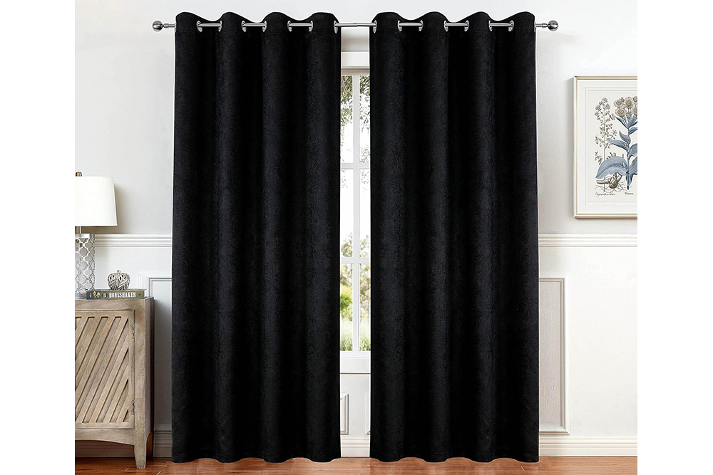 KLCC-FR-3528 Jiangsu factory customized modern luxury chenille fire retardant polyester blackout curtain fabric for living room