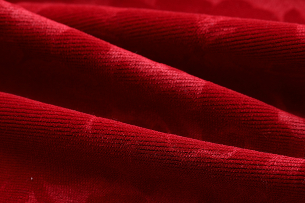 KLPV-FR-002 Suzhou supplier customized flame retardant wool embossed cut pile velvet fabric for stage curtain / theater /cinema