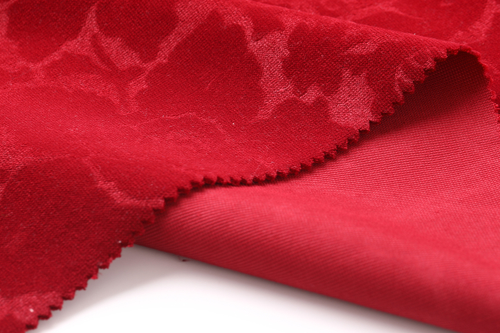 KLPV-FR-002 Suzhou supplier customized flame retardant wool embossed cut pile velvet fabric for stage curtain / theater /cinema