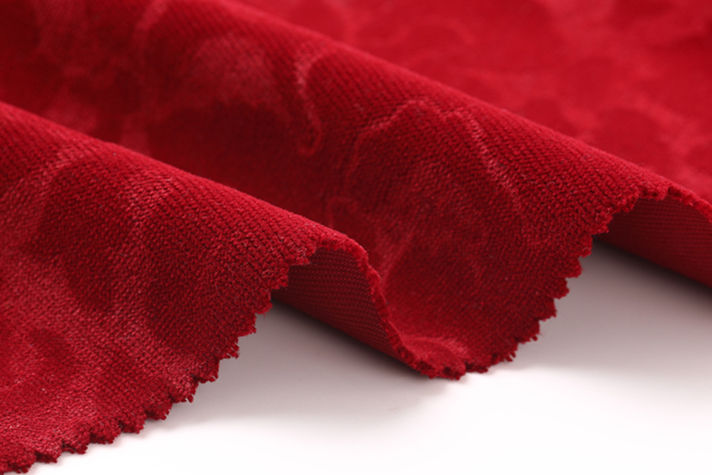 KLPV-FR-002 Suzhou supplier customized flame retardant wool embossed cut pile velvet fabric for stage curtain / theater /cinema